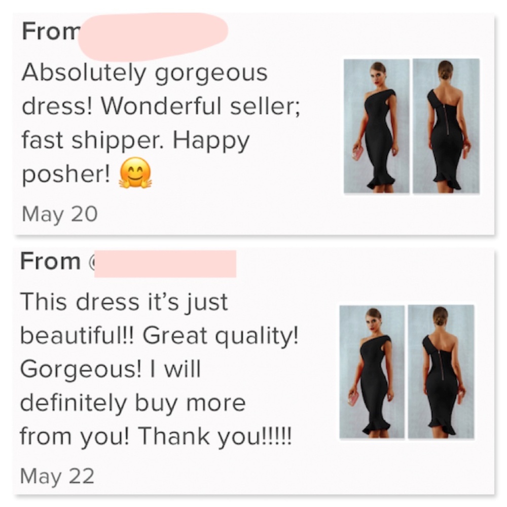 Bandage Asymmetrical Midi Dress in Black - Picture 10 of 16